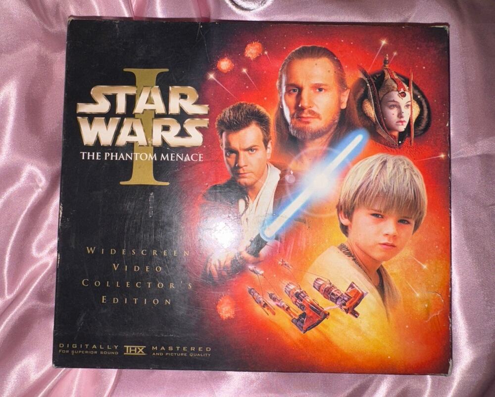 VTG Star Wars Episode I Widescreen Collector's Edition VHS Set w/ Film Cells⁠